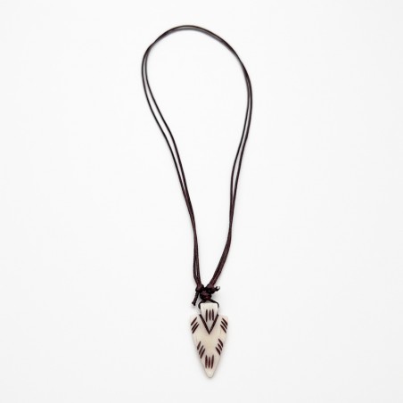 Collier cordon coton ajustable