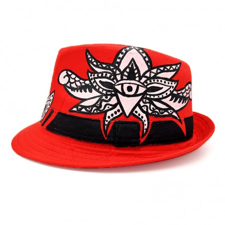 Chapeau peint à la main
